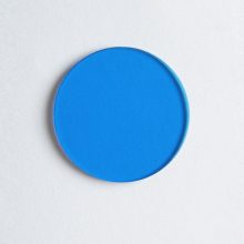 FILTRO AZUL VIDRIO 32mm DIA MICROSCOPE BLUE FILTER LIGHT DAY FILTER