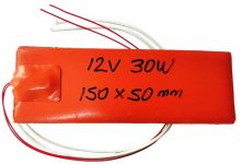 ALMOHADILLA TÉRMICA ELÉCTRICA DE GOMA DE SILICONA DE 12V PLACA CALENTADORA 150mm X 50mm CON ADHESIVO CON SENSOR DE TEMPERATURA IMPRESORAS 3D SILICONE HEATING PAD NTC 100K THERMISTOR FOR 3D PRINTERS