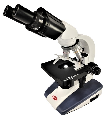 MICROSCOPIO BINOCULAR LUZ LED 4 OBJETIVOS 4X 10X 40X Y 100X OCULARES 10X CARRO MECANICO MARCA OPTIKS 4 - Imagen 4